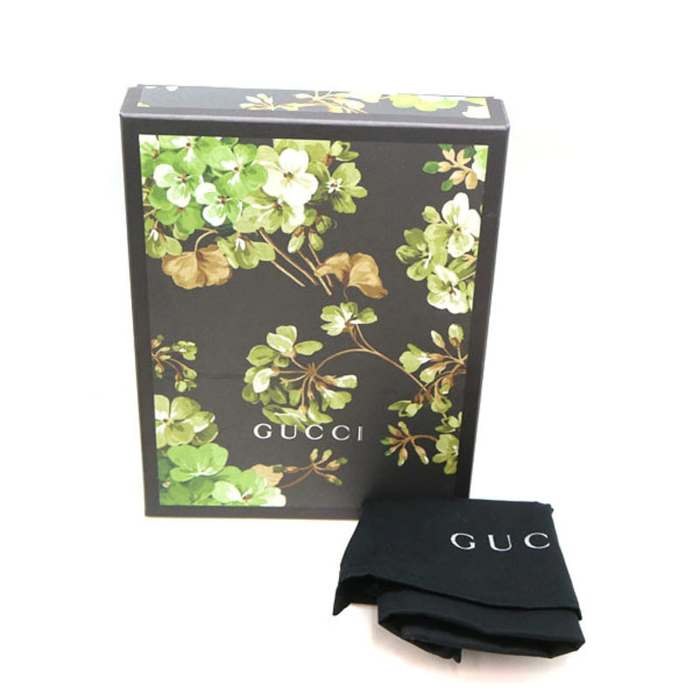 GUCCI Clutch Bag GG Supreme Flower Beige Black Green - Picture 9 of 9